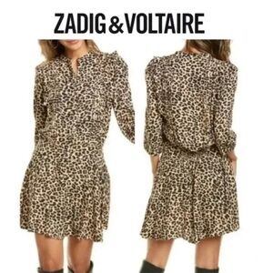 NWT Zadig & Voltaire Remo Leo Raspail Dress in XS